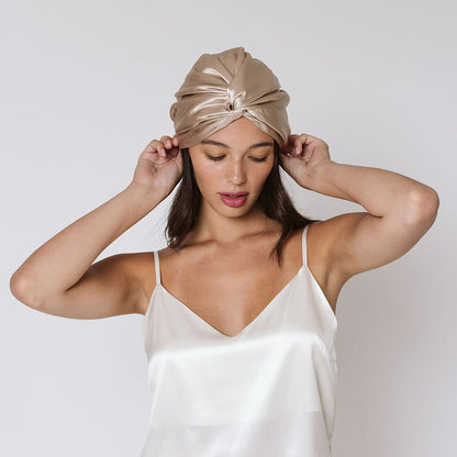 Double-Layer Silk Bonnet