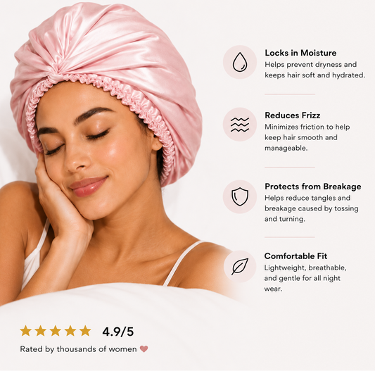 Double-Layer Silk Bonnet