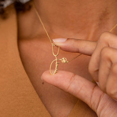 Personalized Stethoscope Name Necklace