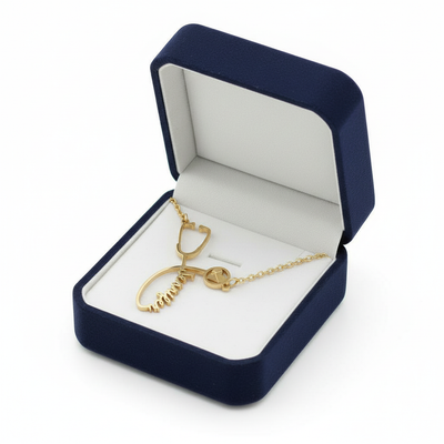 Personalized Stethoscope Name Necklace