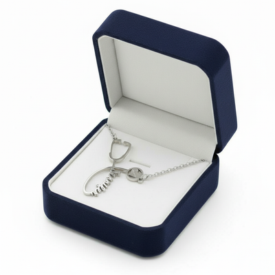 Personalized Stethoscope Name Necklace